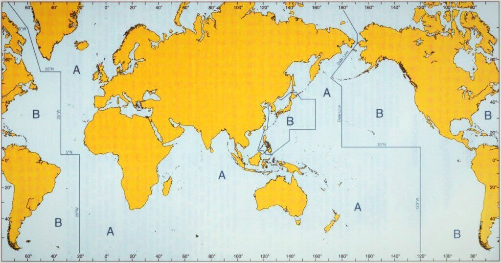 Buoyage System Regions