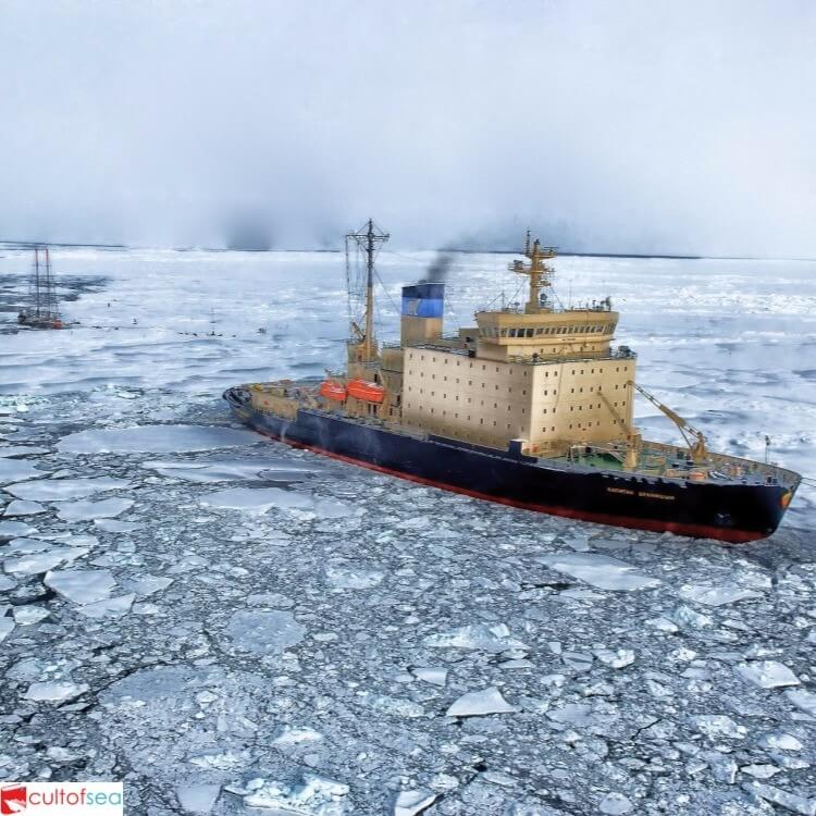 Ship at Antartica