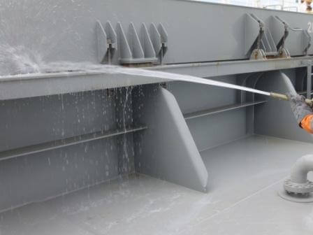 Hatch Covers Leak Test by Water